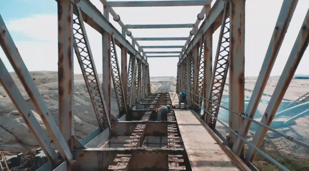 Thermal Lance cutting in Southern Africa the Swakopmund Bridge